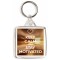 Keep Calm and Stay Motivated - Square Keyring