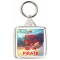 Keep Calm and Be a Pirate - Square Keyring