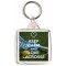 Keep Calm and Love Lacrosse - Square Keyring