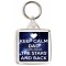 Keep Calm Dad Loves You to the Stars and Back - Square Keyring