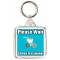 Please Wait Coffee is Coming - Square Keyring