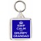 Keep Calm You Grumpy Grandad - Square Keyring