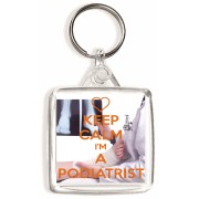Keep Calm I'm a Podiatrist - Square Keyring