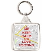 Keep Calm and Love Tooting - Square Keyring
