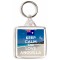 Keep Calm and Love Anguilla - Square Keyring
