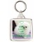 Keep Calm and Love Pomeranians - Square Keyring