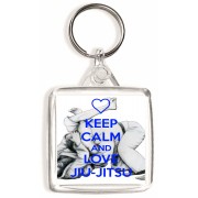 Keep Calm and Love Jiu-Jitsu - Square Keyring