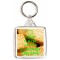 Keep Calm and Love Custard Creams - Square Keyring