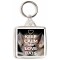 Keep Calm and Love Bats - Square Keyring