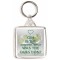 Gin is the Answer. What was the Question? - Square Keyring
