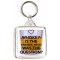 Whiskey is the Answer. What was the Question? - Square Keyring