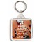 Keep Calm and Play the Cello - Square Keyring