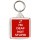 I'm Deaf Not Stupid - Square Keyring