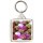 Keep Calm and Love Chocolate Truffles - Square Keyring
