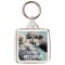 Keep Calm and Love Otters!! - Square Keyring