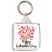 Happy Valentine's Day -Square Keyring