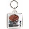 Keep Calm and Love Hot Chocolate - Square Keyring