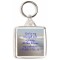 God is my strength and my song; He has become my salvation~ Psalm 118:14 ~ - Square Keyring