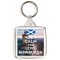 Keep Calm and Love Edinburgh - Square Keyring