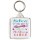Believe You Can and You're Halfway There - Square Keyring