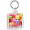 Keep Calm and Love American Hard Gums - Square Keyring