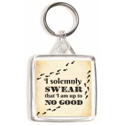 I solemnly swear that I am up to No Good - Square Keyring
