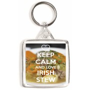 Keep Calm and Love Irish Stew - Square Keyring