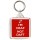 I'm Deaf Not Daft - Square Keyring