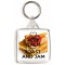 Keep Calm Love Toast and Jam - Square Keyring