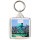 Keep Calm and Love Chicago - Square Keyring