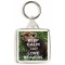Keep Calm and Love Beavers - Square Keyring