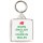 Born English but Made in Wales - Square Keyring