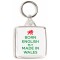 Born English but Made in Wales - Square Keyring