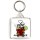 Keep Calm and Love a Rum and Coke - Square Keyring