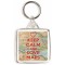 Keep Calm and Love Maps - Square Keyring