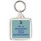 I'm a Biologist What's Your Superpower? - Square Keyring