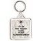 I Play the Piano What's Your Superpower? - Square Keyring