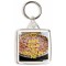 Keep Calm Love Rhubarb Pie - Square Keyring