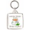 Where There is Tea There is Love - Square Keyring