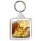 Keep Calm Love Rhubarb Crumble - Square Keyring