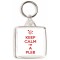 Keep Calm I'm a Pleb - Square Keyring