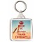 Beer is Cheaper than Therapy - Square Keyring