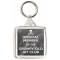Official Member of the Grumpy Old Git Club - Square Keyring