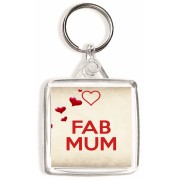 Fab Mum - Square Keyring