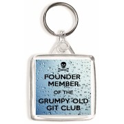 Founder Member of the Grumpy Old Git Club - Square Keyring