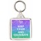 Keep Calm and Celebrate - Square Keyring