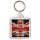 Keep Calm and Fake a British Accent - Square Keyring