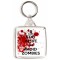 Stay Alive and Avoid Zombies - Square Keyring