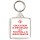 Education is Important But Football is Importanter - Square Keyring