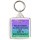 Education is Important But Art is Importanter - Square Keyring